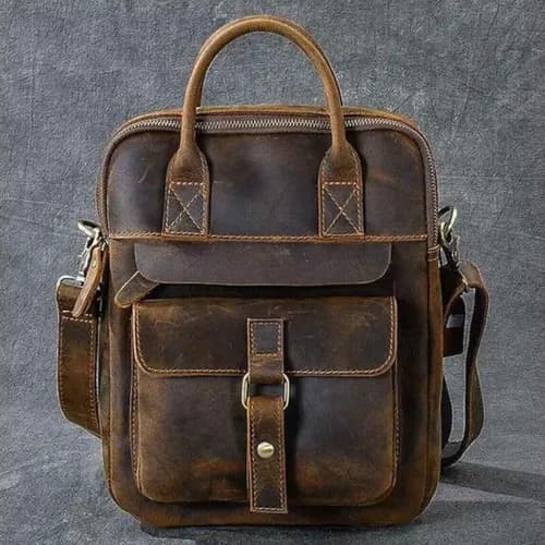 Morral Genuine Christmas Leather - A Pedido_exkarg Marrón X 5