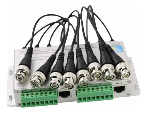 Balun De Video Pasivo De 8 Canales - A Pedido_exkarg Plateado 2