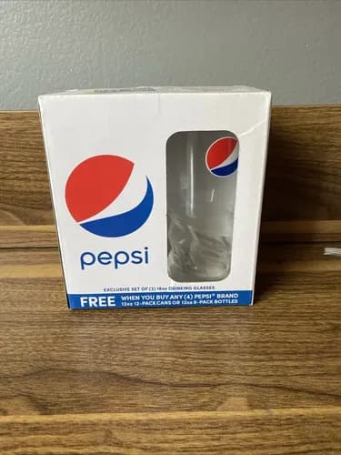 Set Vasos New Pepsi Cola Drinking - A Pedido_exkarg Transparente 4