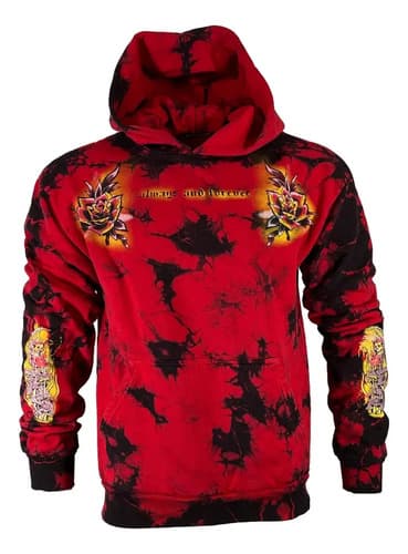 Buzo Affliction Men's Hoodie Reaper - A Pedido_exkarg S Rojo