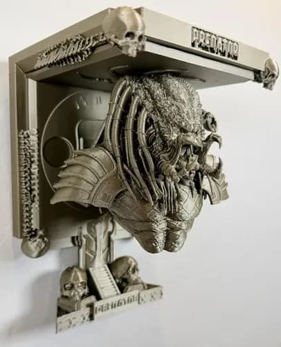 Estante De Pared De Alien Vs. Predator (avp) - A Pedido Beige 4
