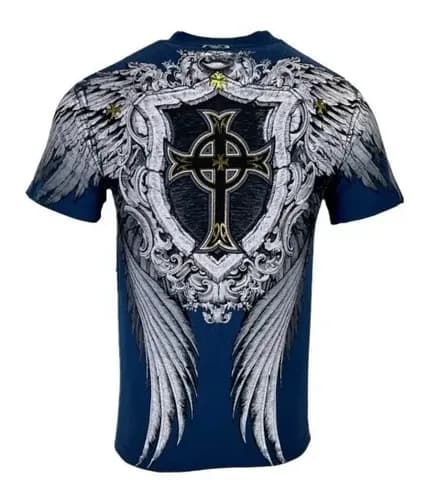 Remera Xtreme Couture Pulverize - A Pedido_exkarg Azul Xxxxx 2