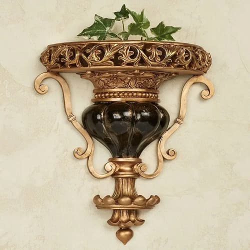 Estante De Pared Chalmette - A Pedido_exkarg Dorado 2