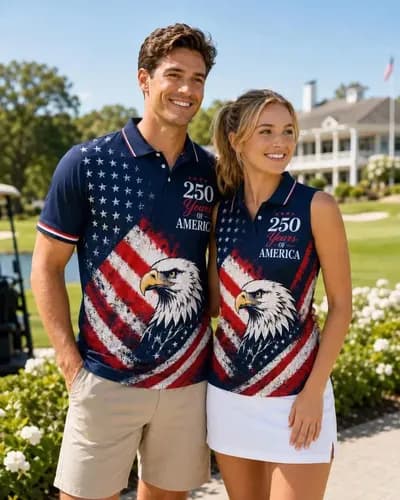 Chomba America Patriotic Polo Shirt - A Pedido Azul S