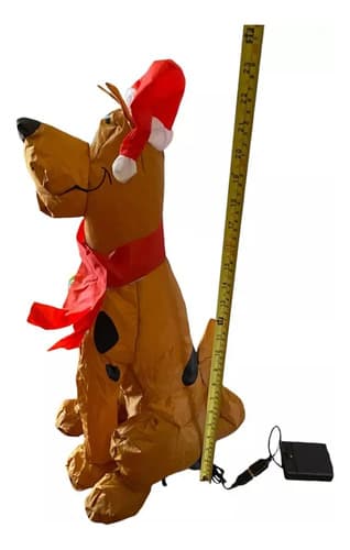 Inflable Navideño Scooby Doo - A Pedido_exkarg Marrón