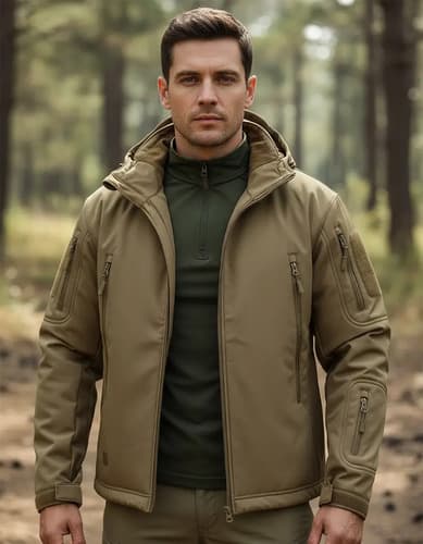Campera Tactica Carwornic Men's Tactical - A Pedido_exkarg Marrón 38 X
