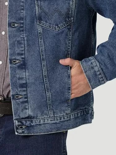 Campera Men's Wrangler Cowboy Cut Unlined - A Pedido_exkarg Azul 38 3