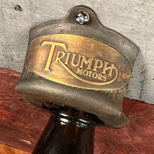 Destapador De Botellas Triumph Motors - A Pedido_exkarg Dorado 4