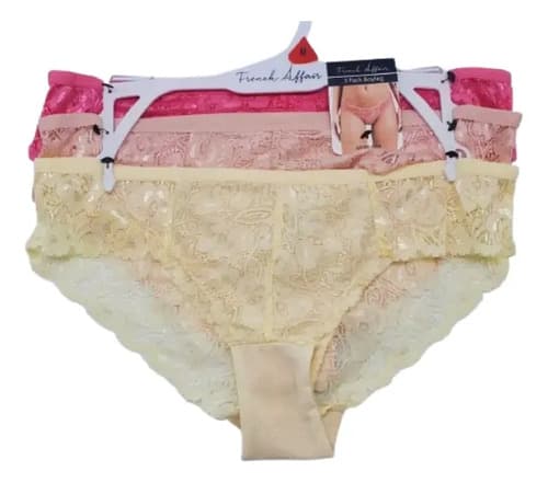 Pack 3 Bombachas Mujer French Affair - A Pedido_exkarg Rosa 90 5