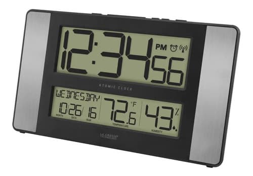 Reloj De Pared Digital 513-1417h La Crosse - A Pedido_exkarg Gris