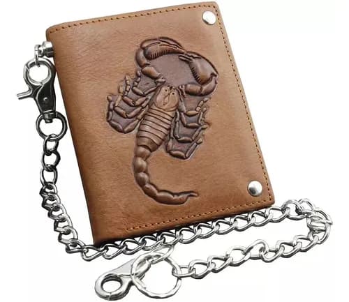 Billetera Scorpion Mens Biker - A Pedido_exkarg Marrón 4