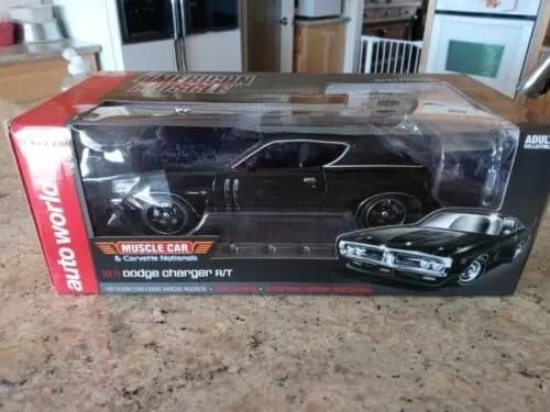 Auto 1971 Dodge Charger R/t Black Tx9 - A Pedido_exkarg Negro 2