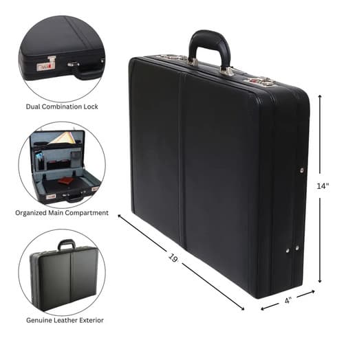 Maletin Alpine Swiss Mens Briefcase - A Pedido_exkarg Negro 3