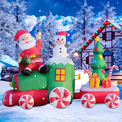 Papa Noel 6ft Drive Train - A Pedido_exkarg Rojo 2
