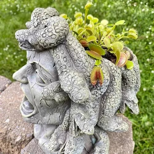 Maceta Cabeza Medusa - A Pedido_exkarg Gris 4