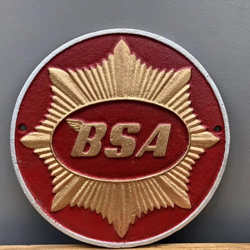 Cartel De Hierro Bsa - A Pedido_exkarg Bsa 5