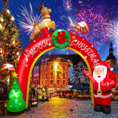 Papa Noel Inflable Ft Outdoor - A Pedido_exkarg Rojo 2