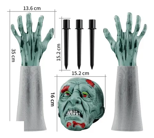 Set Decoracion Halloween  Zombie Garden - A Pedido_exkarg 2