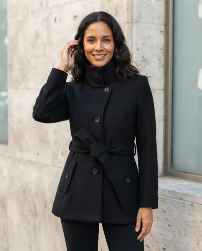Tapado De Lana Mujer Alpine Swiss Bella - A Pedido_exkarg Negro 38