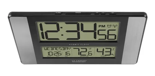 Reloj De Pared Digital 513-1417h La Crosse - A Pedido_exkarg Gris 2