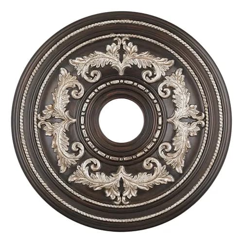 Roseton De Techo Decorativo Livex 22.5 - A Pedido_exkarg Marrón