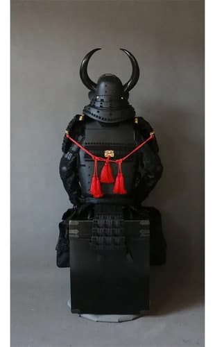Armadura Japonesa De Samurái Negra Mate - A Pedido 2