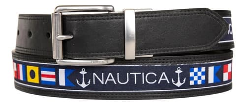 Cinturon Nautica Men's Reversible Belt - A Pedido_exkarg Negro 100