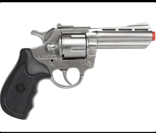 Revolver Cebita Police Detective 357 Metal - A Pedido Plateado 4