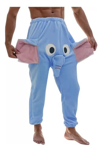 Pijama Para Hombre Con Trompa Elefante - A Pedido_exkarg Azul 40 5