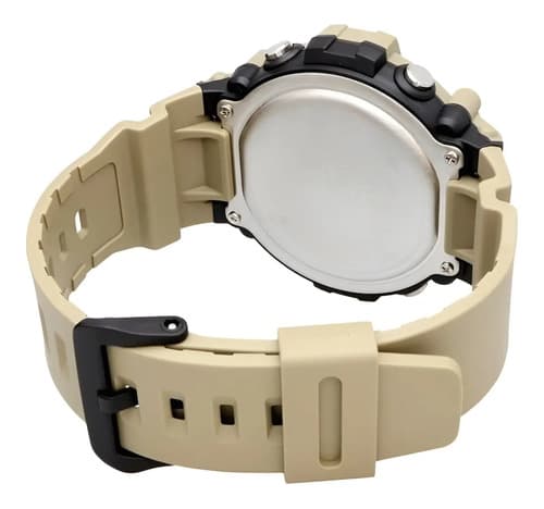 Reloj Casio Iluminator Ae-1500wh-5avef 100% Original Y Color De La Malla Caqui Color Del Bisel Caqui Color Del Fondo Claro Café 12