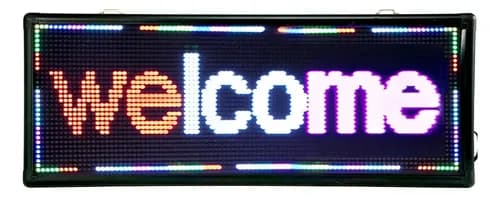 Cartel Led De 40  X 15  Programable - A Pedido Negro 4