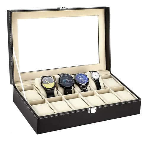 Organizador De Relojes - A Pedido_exkarg Negro 2