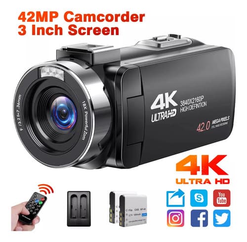 Camara 4k 30fps 42mp Handheld - A Pedido_exkarg Negro 7