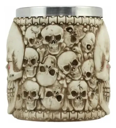 Taza De Cafe Ossuary Skeleton Of Skulls - A Pedido_exkarg Hueso 4