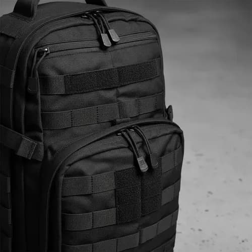 Mochila 5.11 Tactical Rush 12 2.0 Negra Impermeable Porta Notebook 24l Negro Liso 11