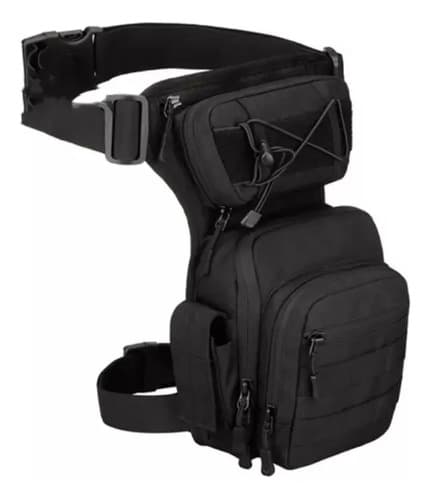 Riñonera Tactical Drop Leg - A Pedido_exkarg Negro X 4