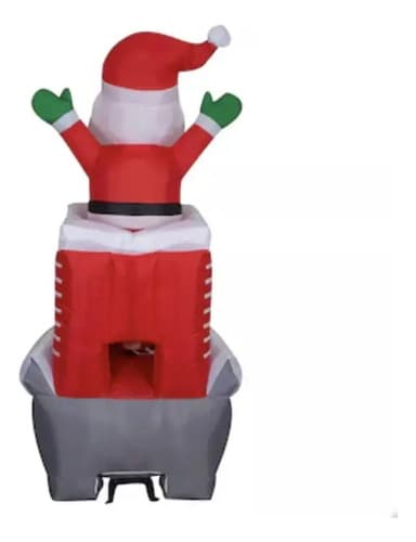 Papa Noel Inflable Chimey - A Pedido_exkarg Rojo 3