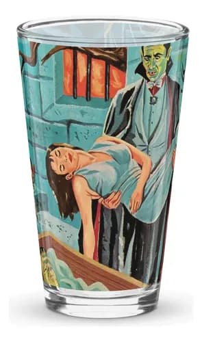 Vaso Vidrio Dracula - Vampire Usa Made - A Pedido_exkarg Transparente