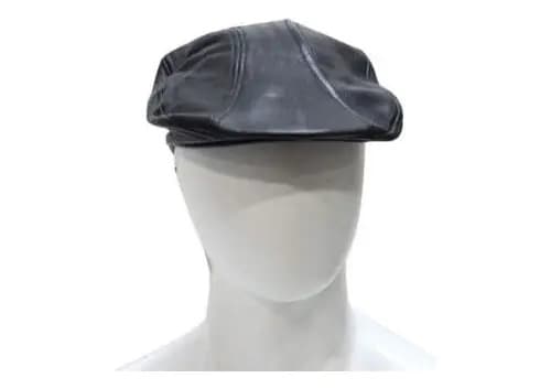 Boina De Cuero Caps Gatsby Biker - A Pedido_exkarg Negro Xxxx 2