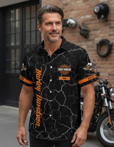 Camisa Hombre Harley Davidson Motor Racing - A Pedido_exkarg Negro S