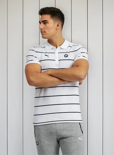 Chomba Original Bmw Motorsport Striped - A Pedido_exkarg Blanco Xl