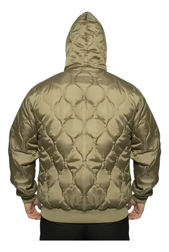 Hoodie Men's Quilted Woobie - A Pedido_exkarg S Verde 6