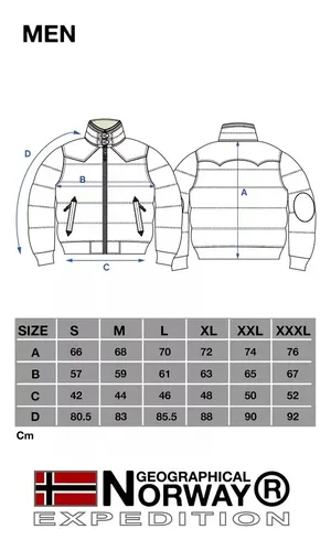 Campera Geographical Norway Men - A Pedido_exkarg Negro 38 X 3