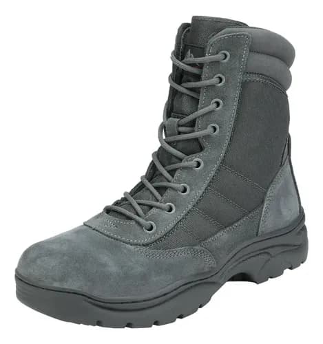 Botas Tacticas Army Military Leather - A Pedido_exkarg Negro 16 2
