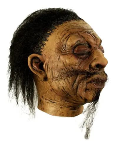 Máscara Latex Shrunken Head A - 1 Terror Halloween Color Café 4
