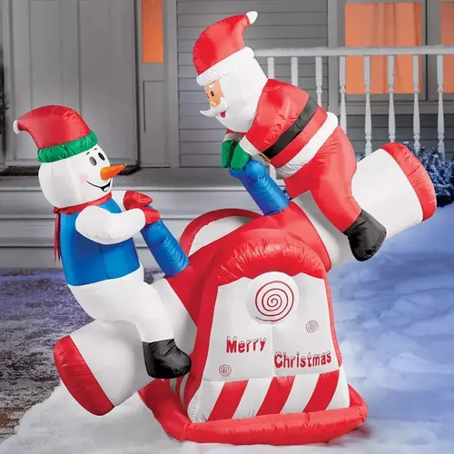 Papa Noel Inflable Diversion - A Pedido_exkarg Rojo 3