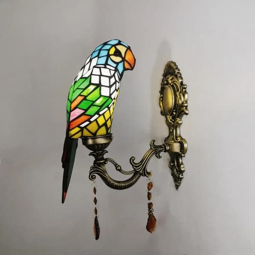 Aplique De Pared Tiffany Parrot - A Pedido 2
