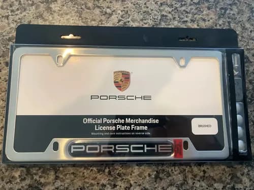 Portapatentes Porsche Original - A Pedido_exkarg Plateado 8