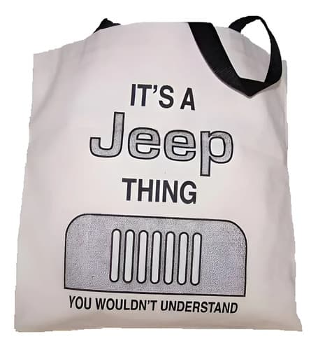 Bolsa De Lona Jeep Made In Usa - A Pedido_exkarg Blanco