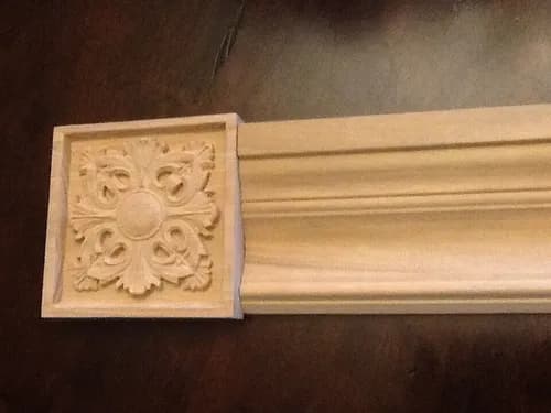 Escultura Decorativa  Carved Rosette - A Pedido_exkarg Marrón 4